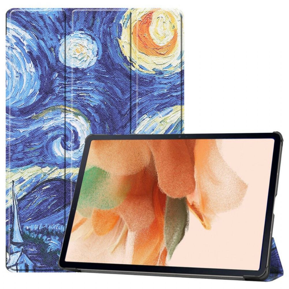 Schutzhülle Für Samsung Galaxy Tab S7 FE Stifthalter Sternennacht