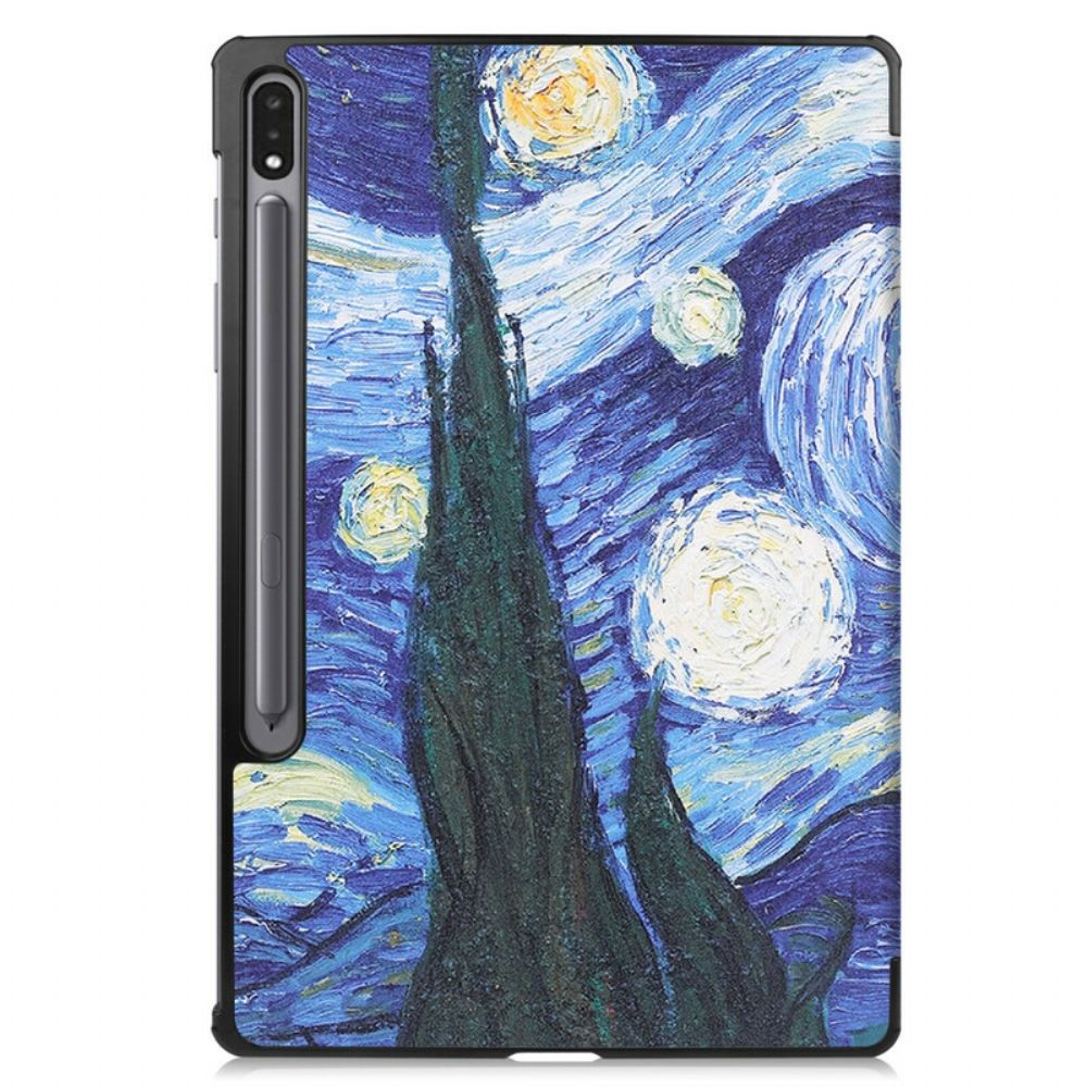 Schutzhülle Für Samsung Galaxy Tab S7 FE Stifthalter Sternennacht