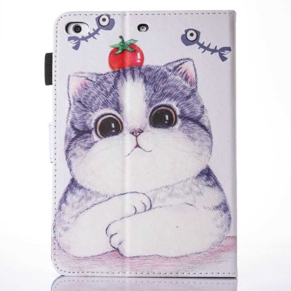 Flip Case Für iPad 9.7" Tomate Auf Der Katze