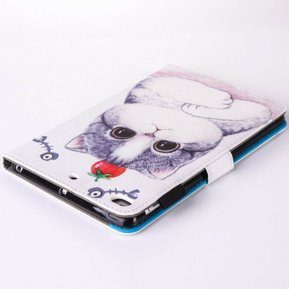 Flip Case Für iPad 9.7" Tomate Auf Der Katze