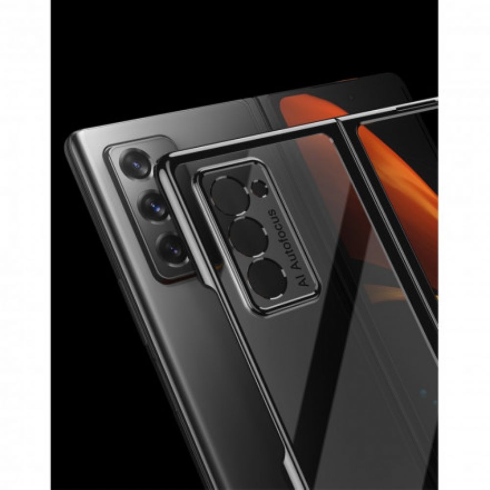 Handyhülle Für Samsung Galaxy Z Fold 2 Transparente Metallkanten Gkk