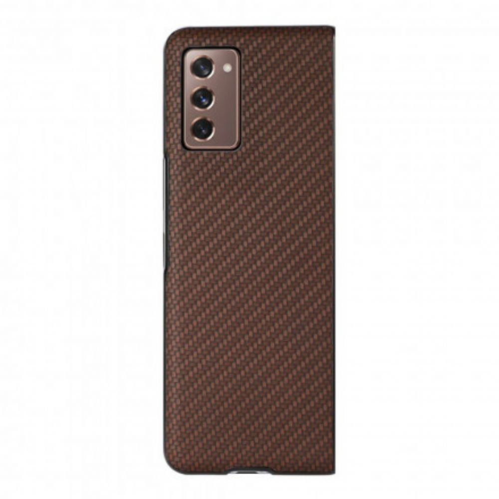 Hülle Für Samsung Galaxy Z Fold 2 Kohlefaserfarbe