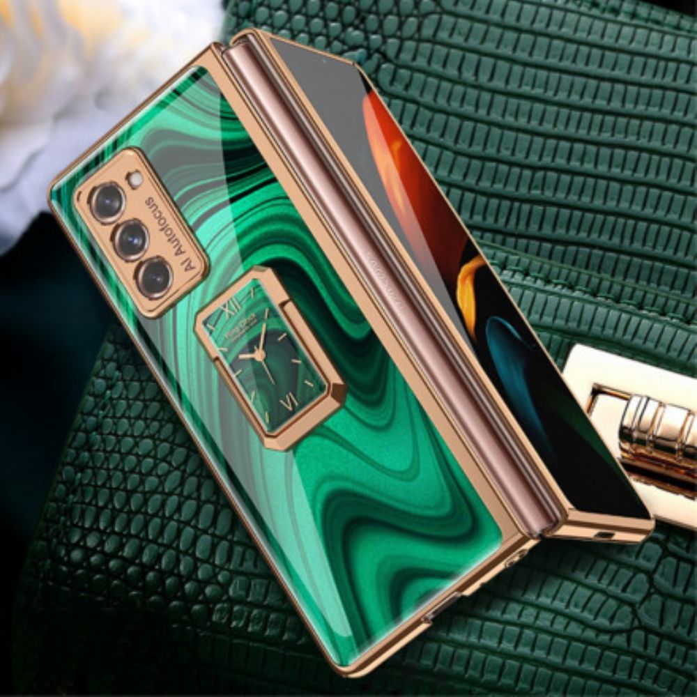 Hülle Für Samsung Galaxy Z Fold 2 Vintage Uhr Und Gkk-halterung