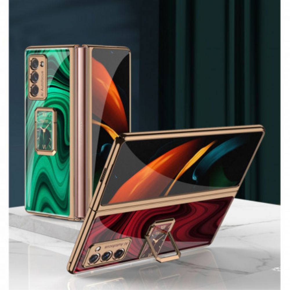 Hülle Für Samsung Galaxy Z Fold 2 Vintage Uhr Und Gkk-halterung