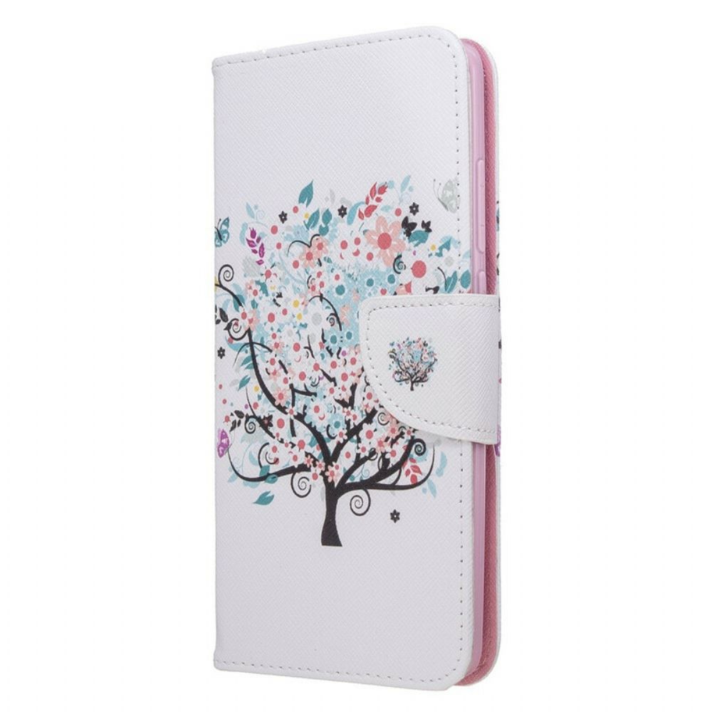 Flip Case Für Xiaomi Redmi 8 Blumiger Baum