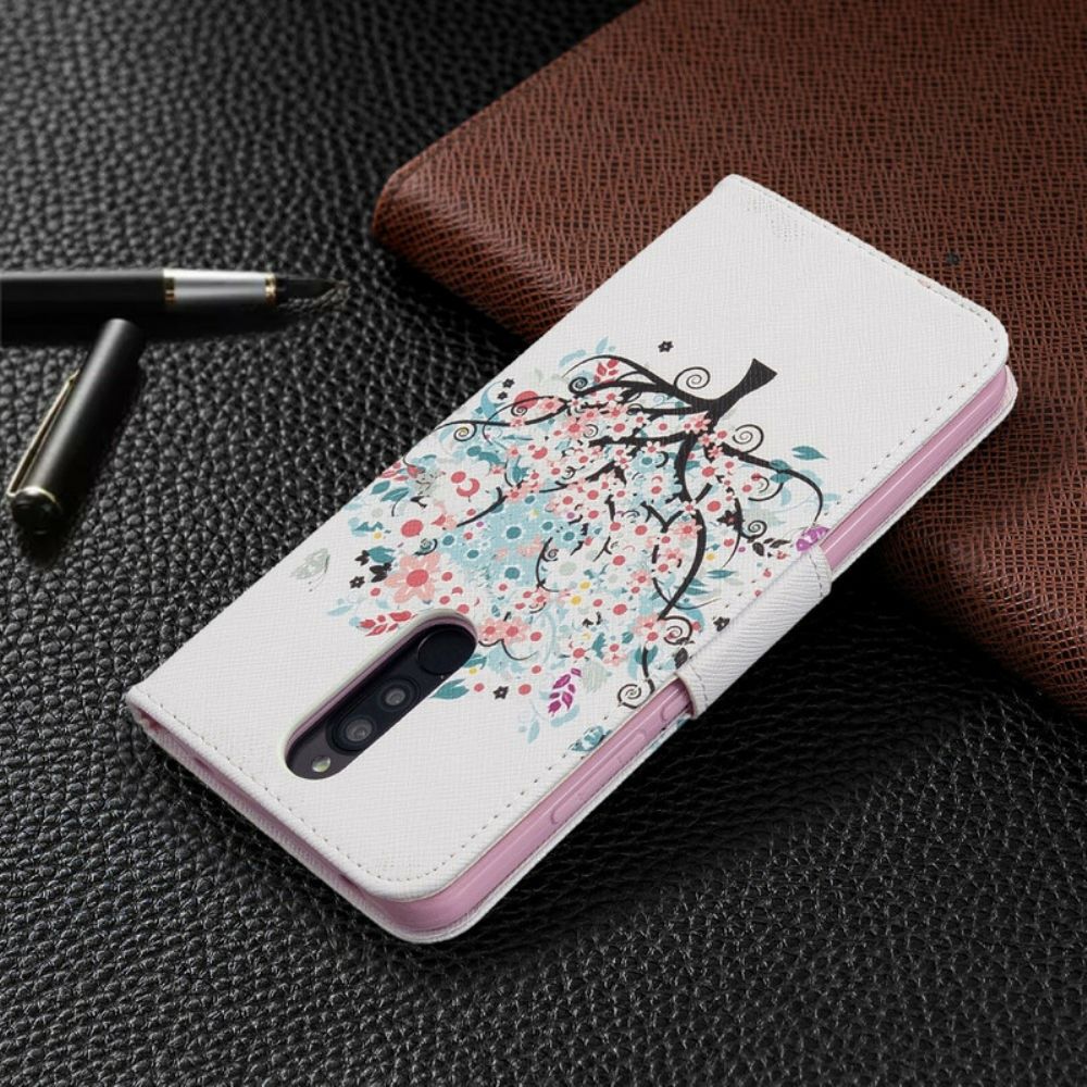 Flip Case Für Xiaomi Redmi 8 Blumiger Baum