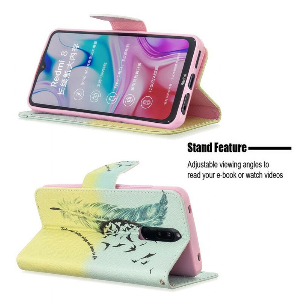 Flip Case Für Xiaomi Redmi 8 Fliegen Lernen