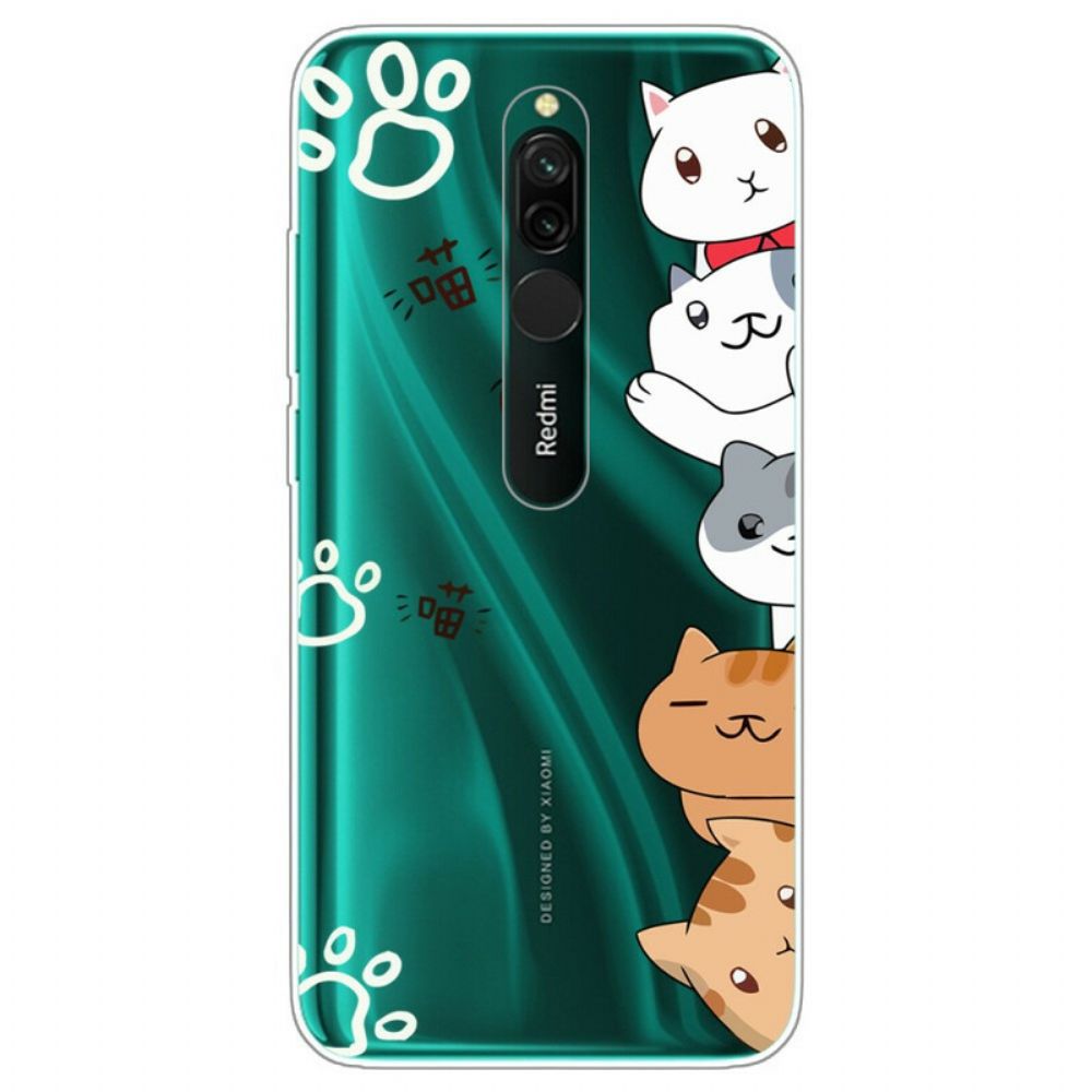 Handyhülle Für Xiaomi Redmi 8 Hallo Katzen