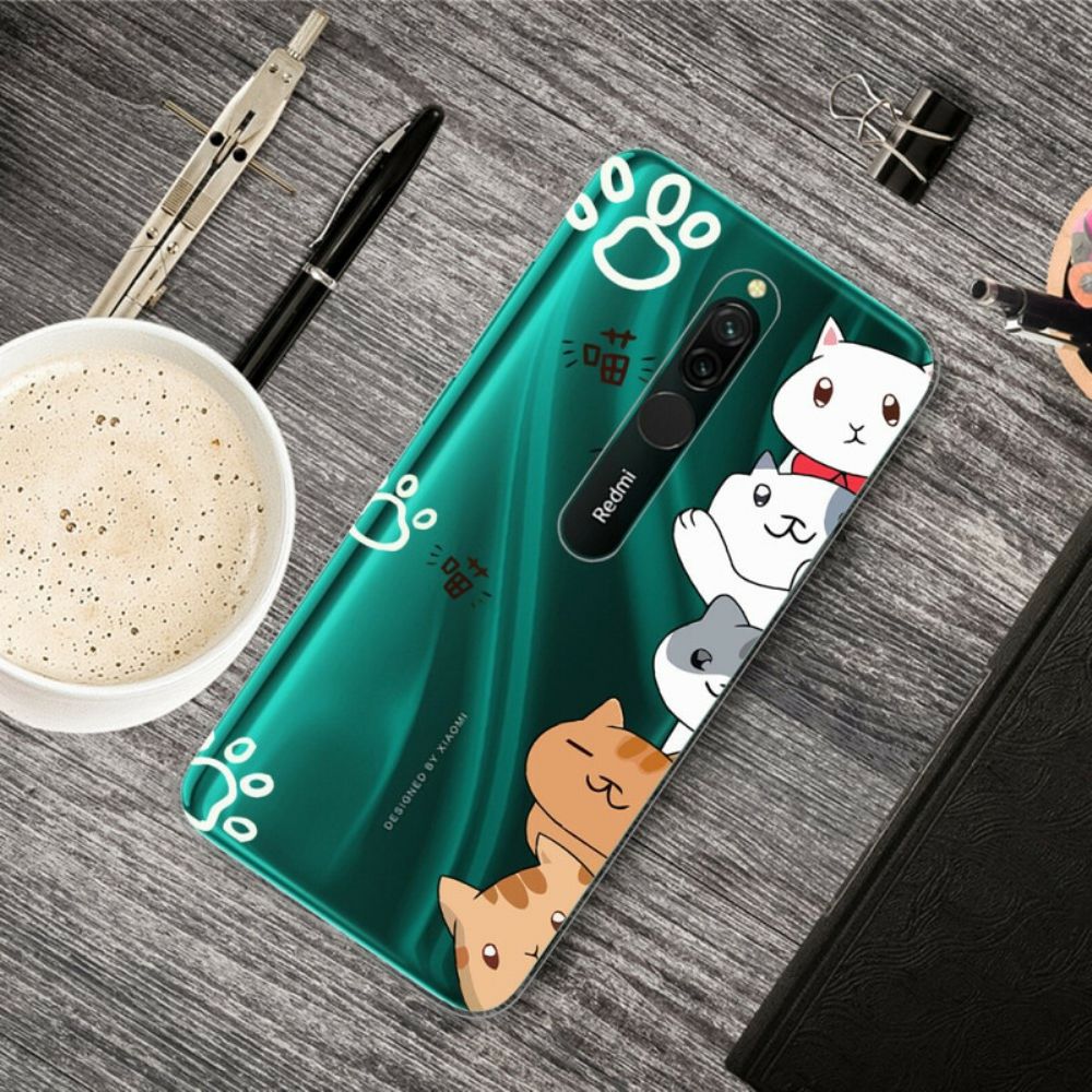 Handyhülle Für Xiaomi Redmi 8 Hallo Katzen