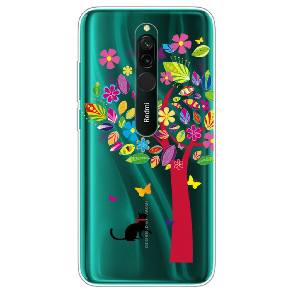 Hülle Für Xiaomi Redmi 8 Katze Unter Dem Bunten Baum