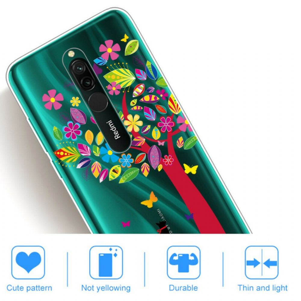 Hülle Für Xiaomi Redmi 8 Katze Unter Dem Bunten Baum