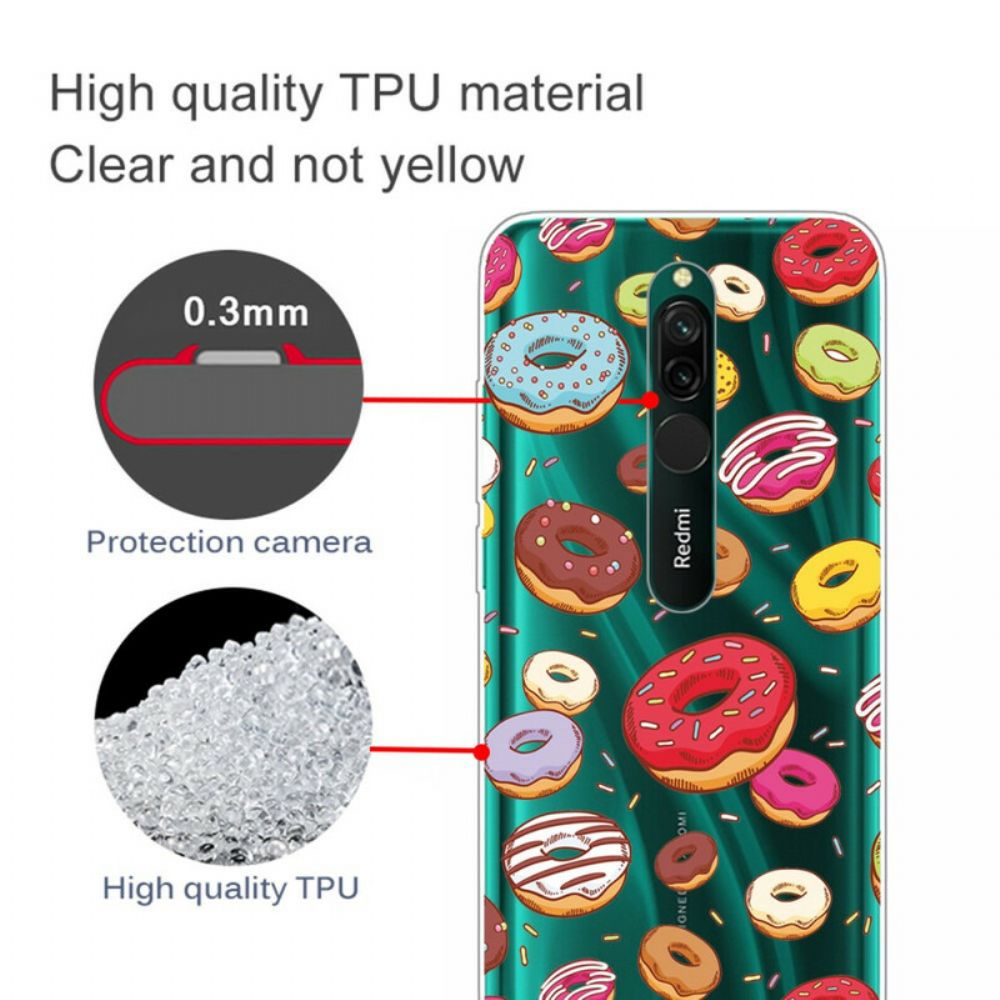 Hülle Für Xiaomi Redmi 8 Liebe Donuts
