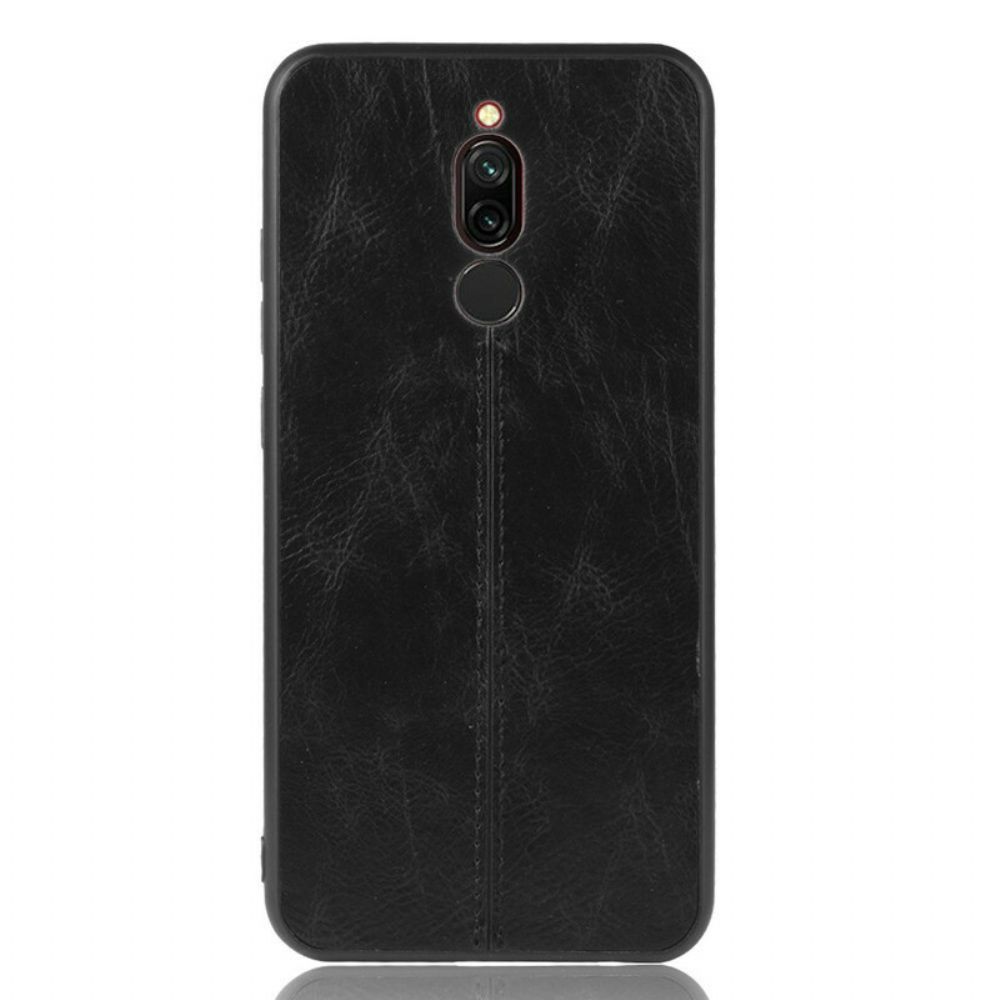 Hülle Für Xiaomi Redmi 8 Nähte Lederoptik