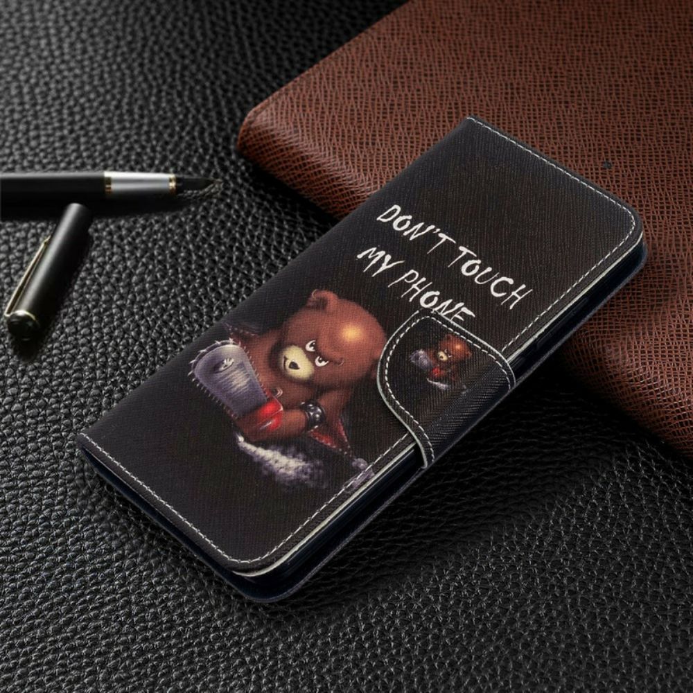 Lederhüllen Für Xiaomi Redmi 8 Gefährlicher Bär