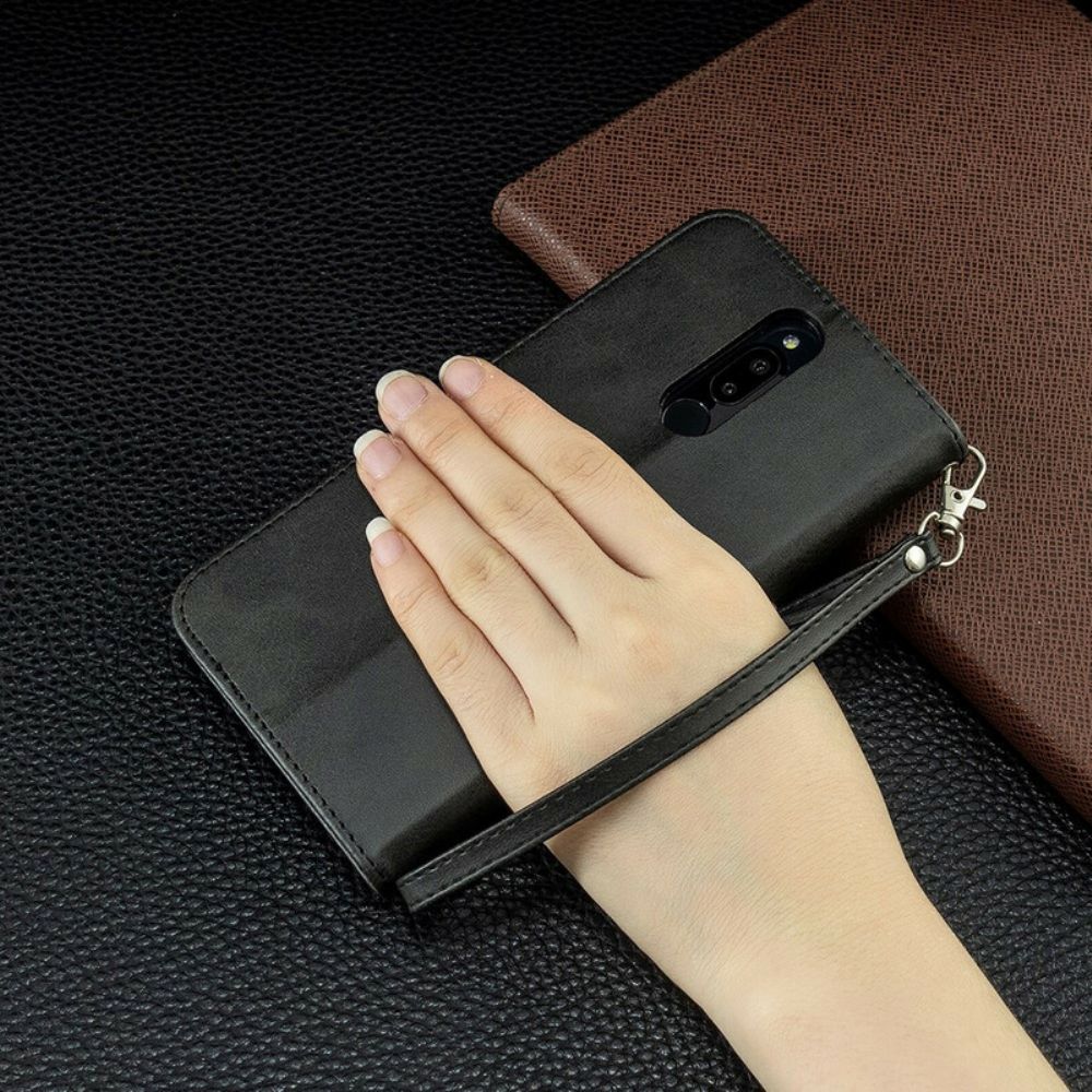 Lederhüllen Für Xiaomi Redmi 8 Mit Kordel Buntes Armband In Lederoptik
