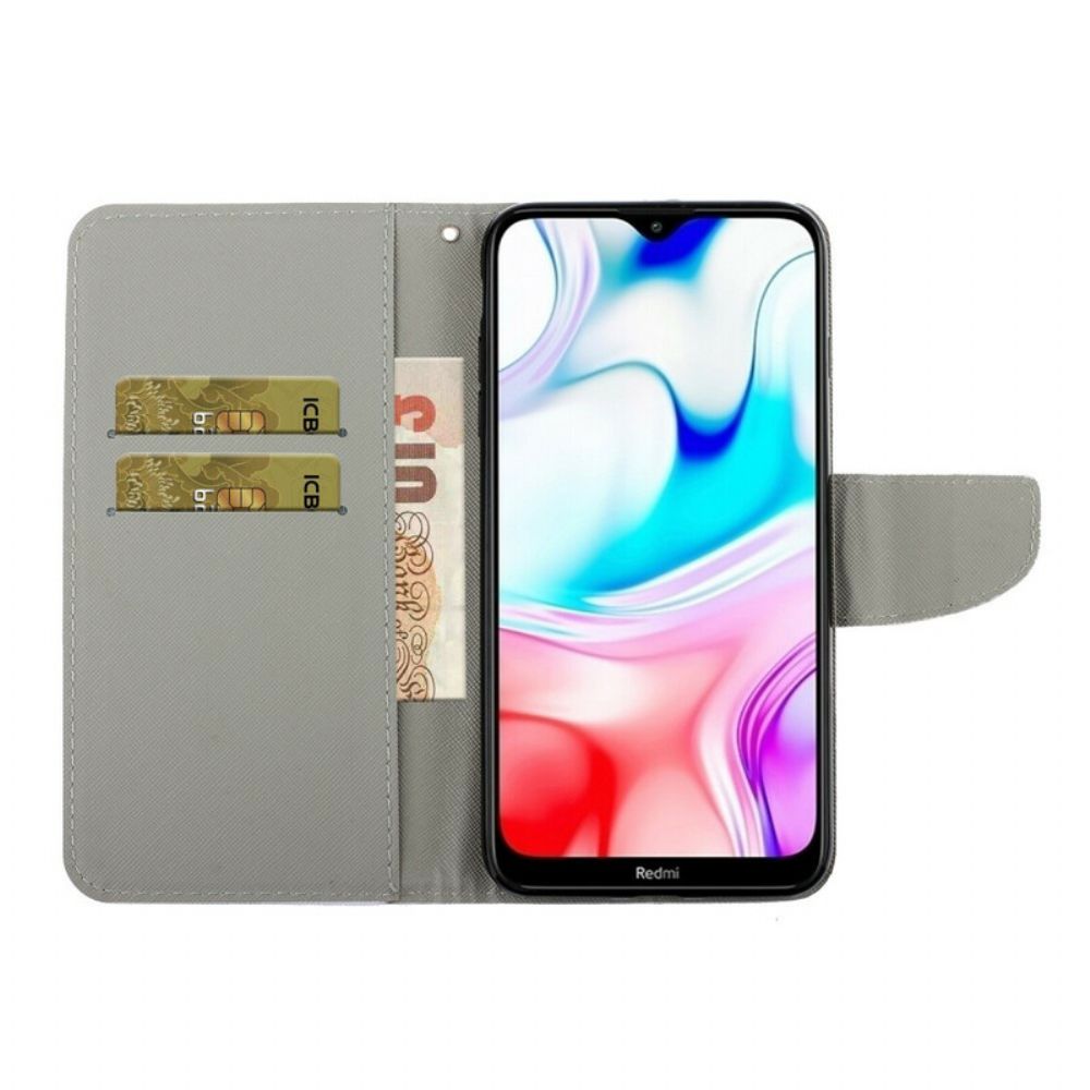 Lederhüllen Für Xiaomi Redmi 8 Mit Kordel Lebe Es Riemchen