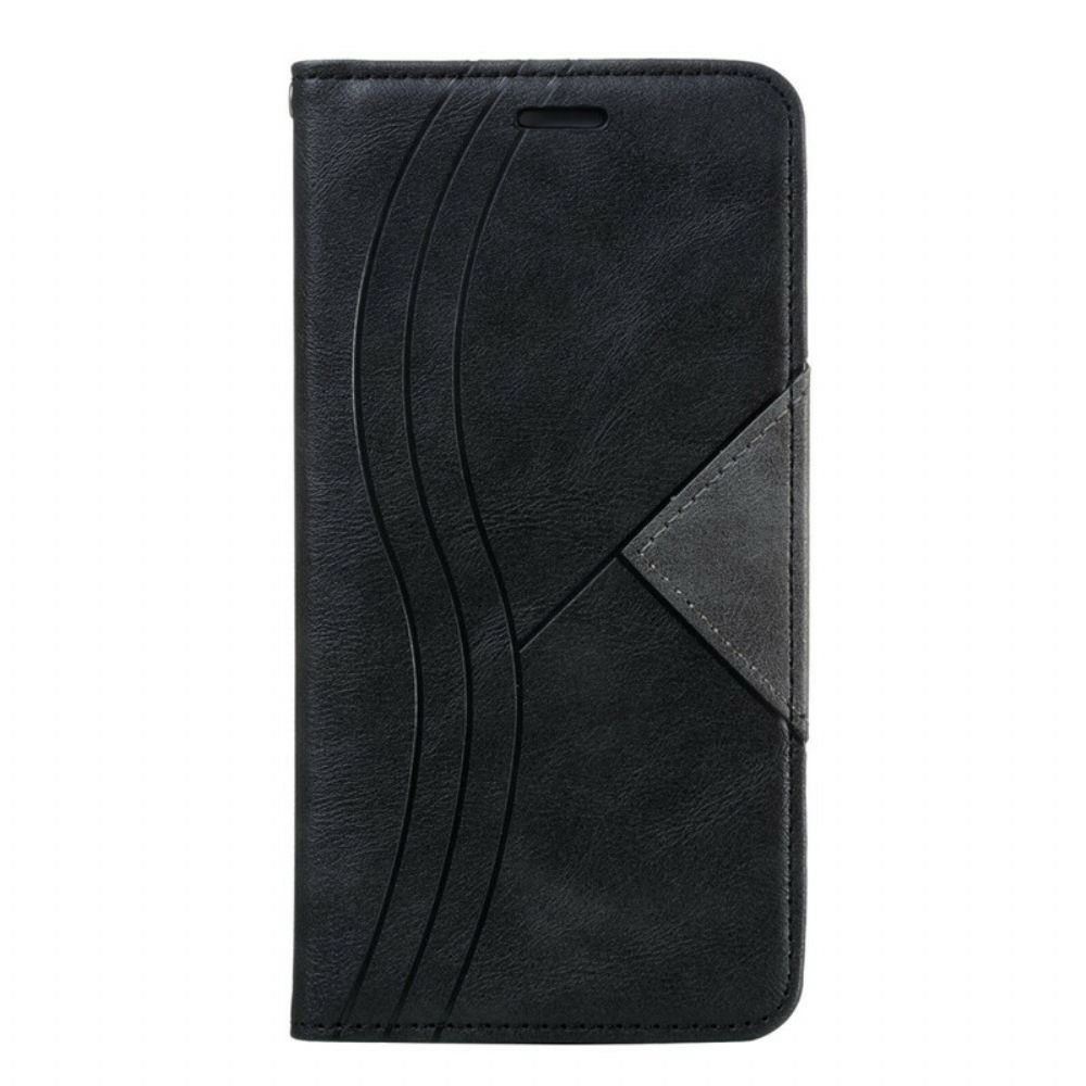 Schutzhülle Für Xiaomi Redmi 8 Flip Case Wellenleder-stil