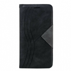 Schutzhülle Für Xiaomi Redmi 8 Flip Case Wellenleder-stil