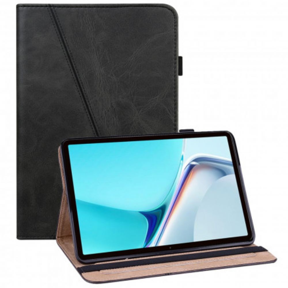 Case Für Huawei MatePad 11 Geometrischer Ledereffekt