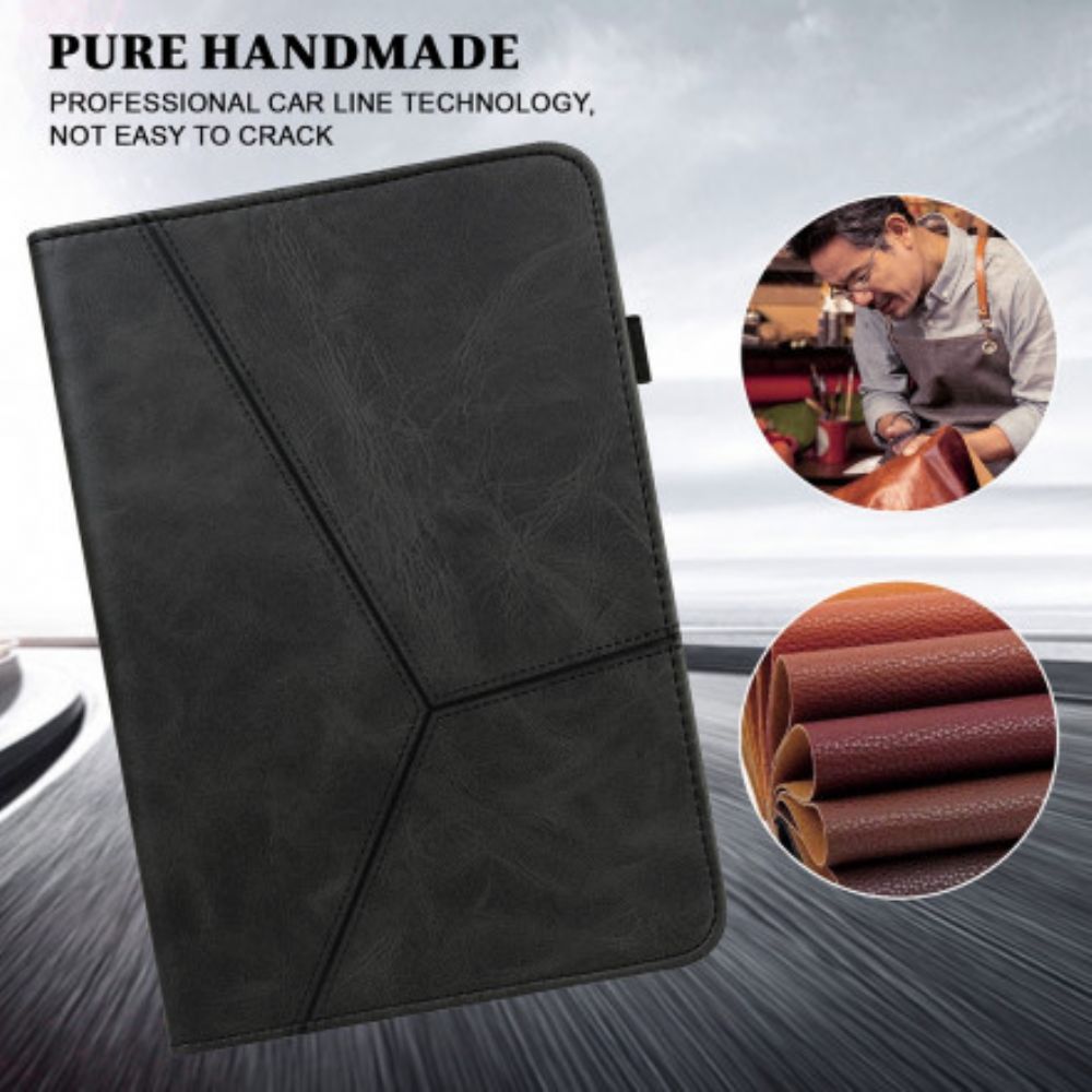 Case Für Huawei MatePad 11 Geometrischer Ledereffekt