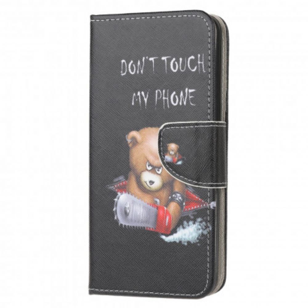Flip Case Für Moto G50 Gefährlicher Bär