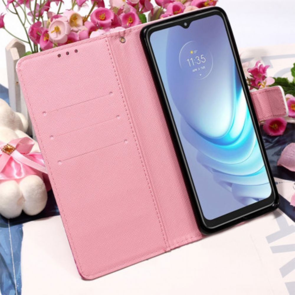 Flip Case Für Moto G50 Hören Sie Nie Auf Zu Träumen
