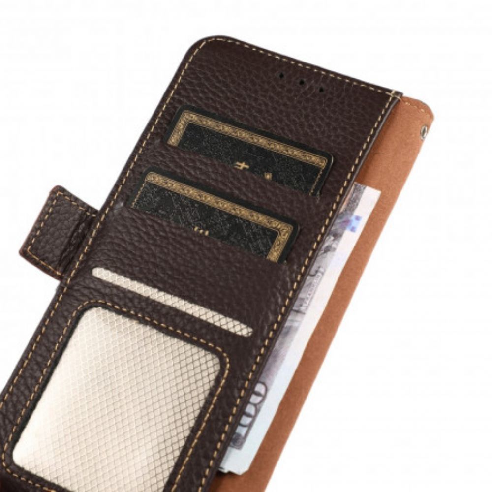 Flip Case Für Moto G50 Leder Khazneh Rfid