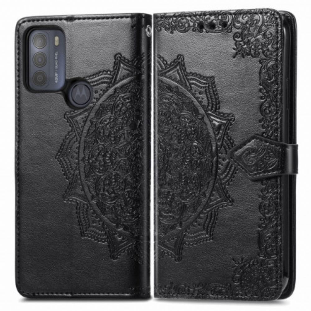 Flip Case Für Moto G50 Mandala Aus Dem Mittelalter