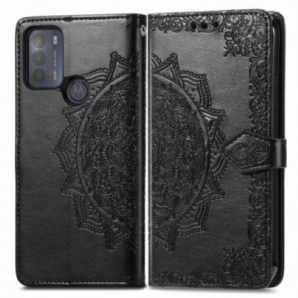 Flip Case Für Moto G50 Mandala Aus Dem Mittelalter