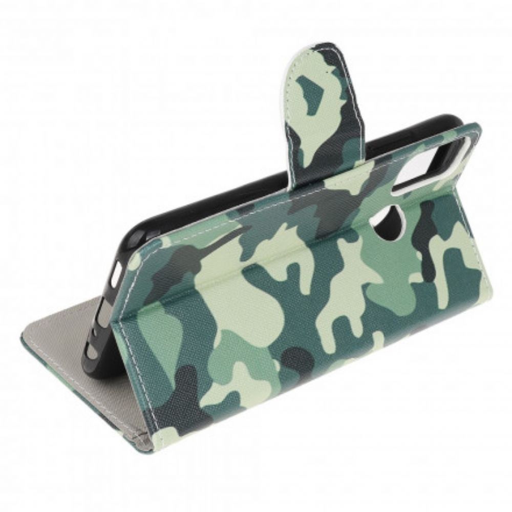 Flip Case Für Moto G50 Militärische Tarnung