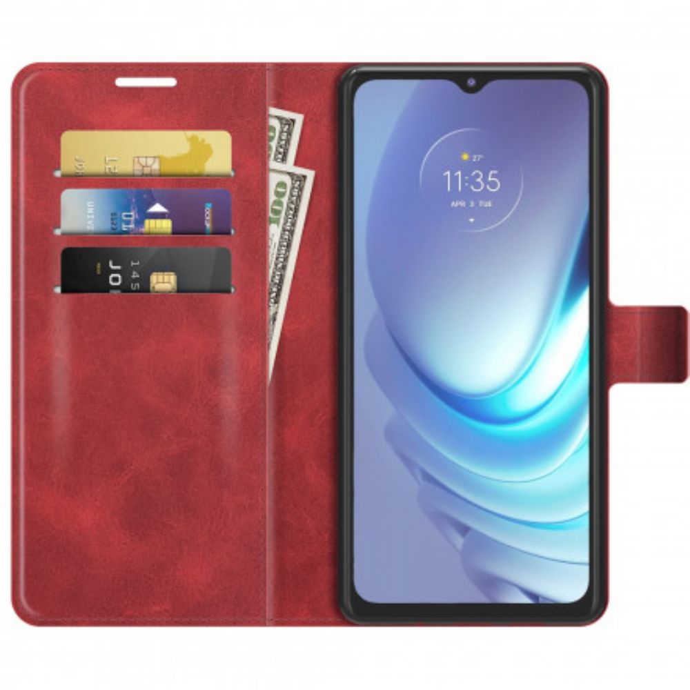 Flip Case Für Moto G50 Style Lederdesign