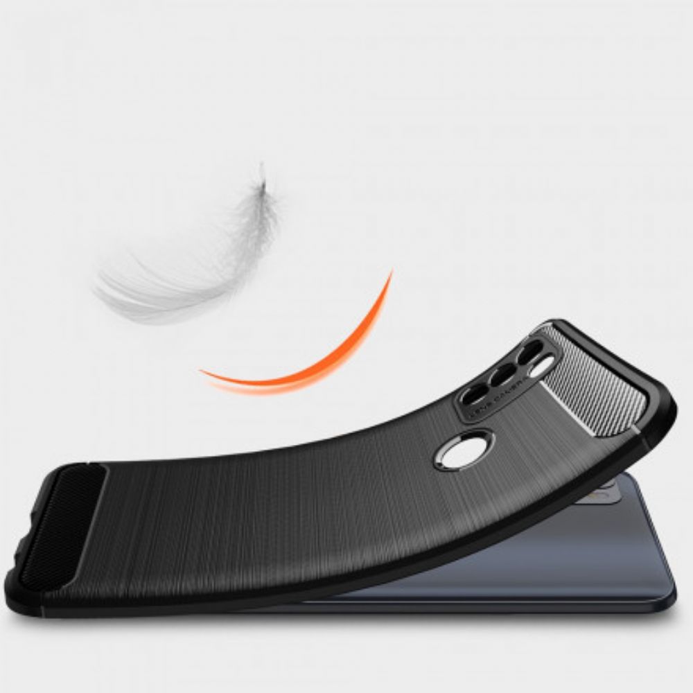 Handyhülle Für Moto G50 Gebürstete Kohlefaser