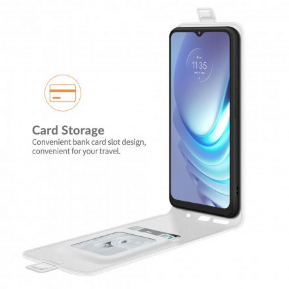 Lederhüllen Für Moto G50 Flip Case Vertikaler Überschlag In Lederoptik