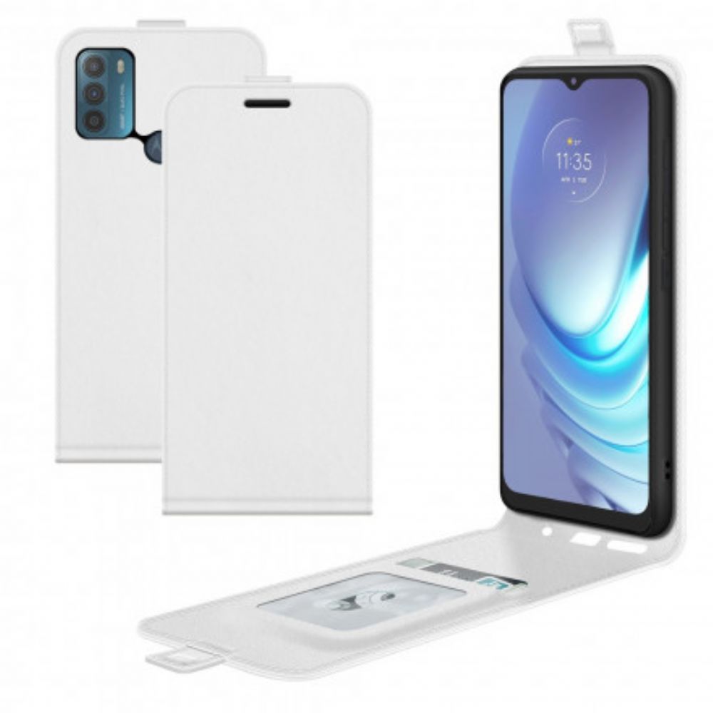 Lederhüllen Für Moto G50 Flip Case Vertikaler Überschlag In Lederoptik