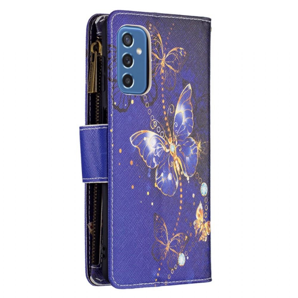 Flip Case Für Samsung Galaxy M52 5G Feuerwerk Schmetterlinge