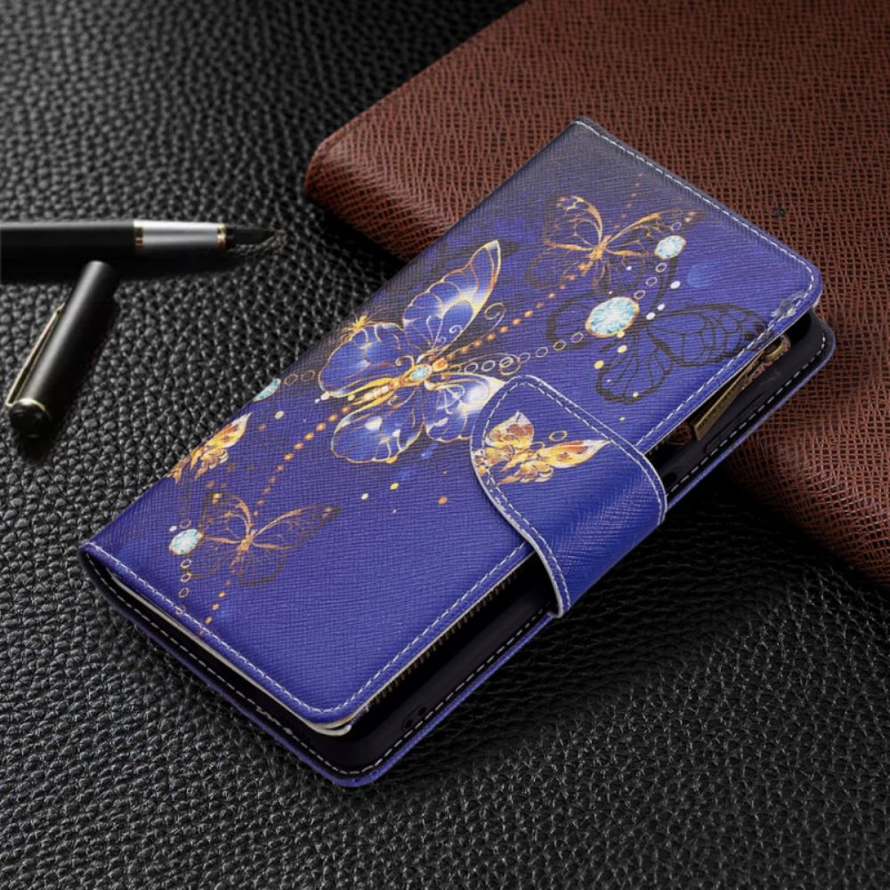 Flip Case Für Samsung Galaxy M52 5G Feuerwerk Schmetterlinge