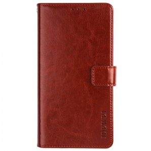 Flip Case Für Samsung Galaxy M52 5G Kunstleder Idewei