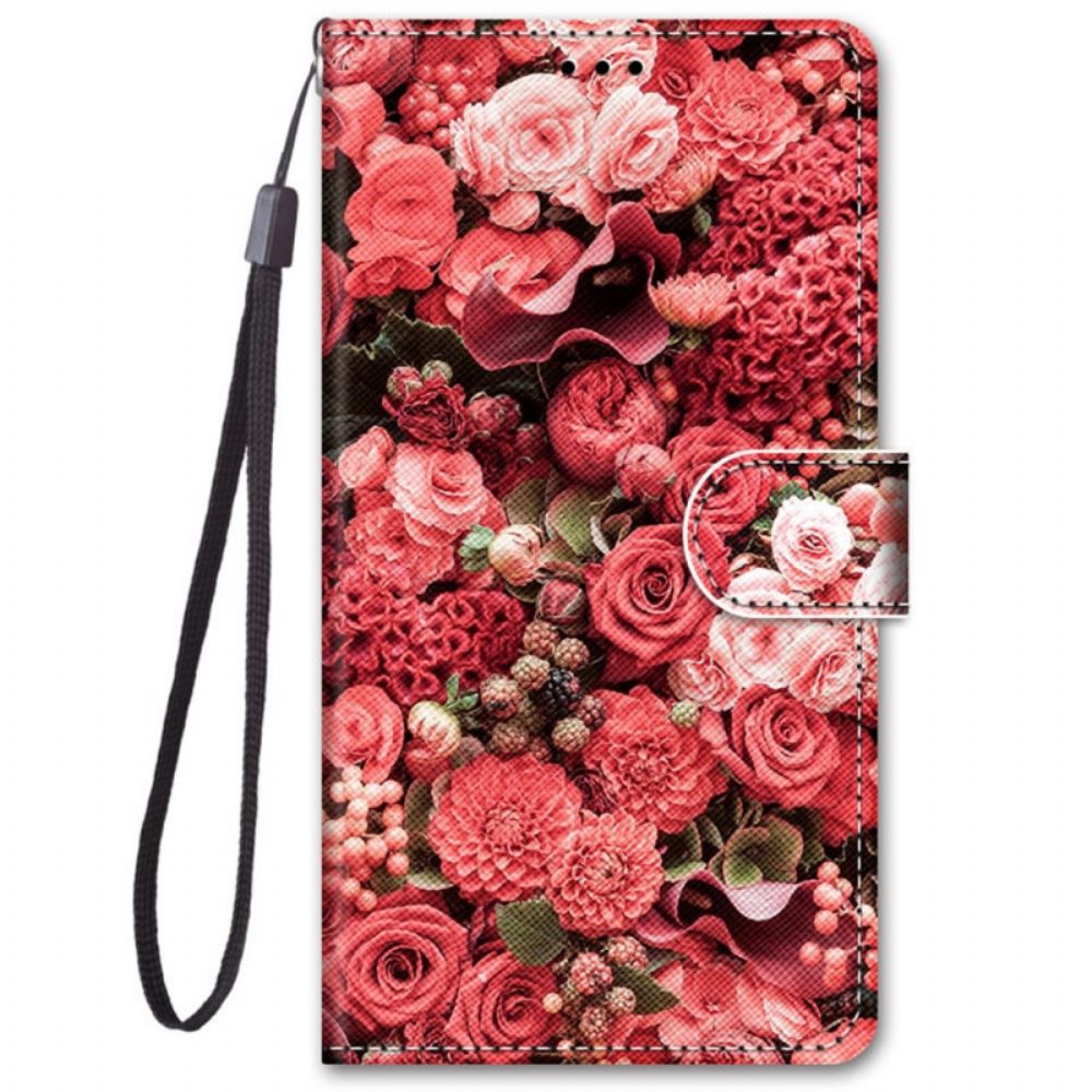 Flip Case Für Samsung Galaxy M52 5G Millionen Rosen