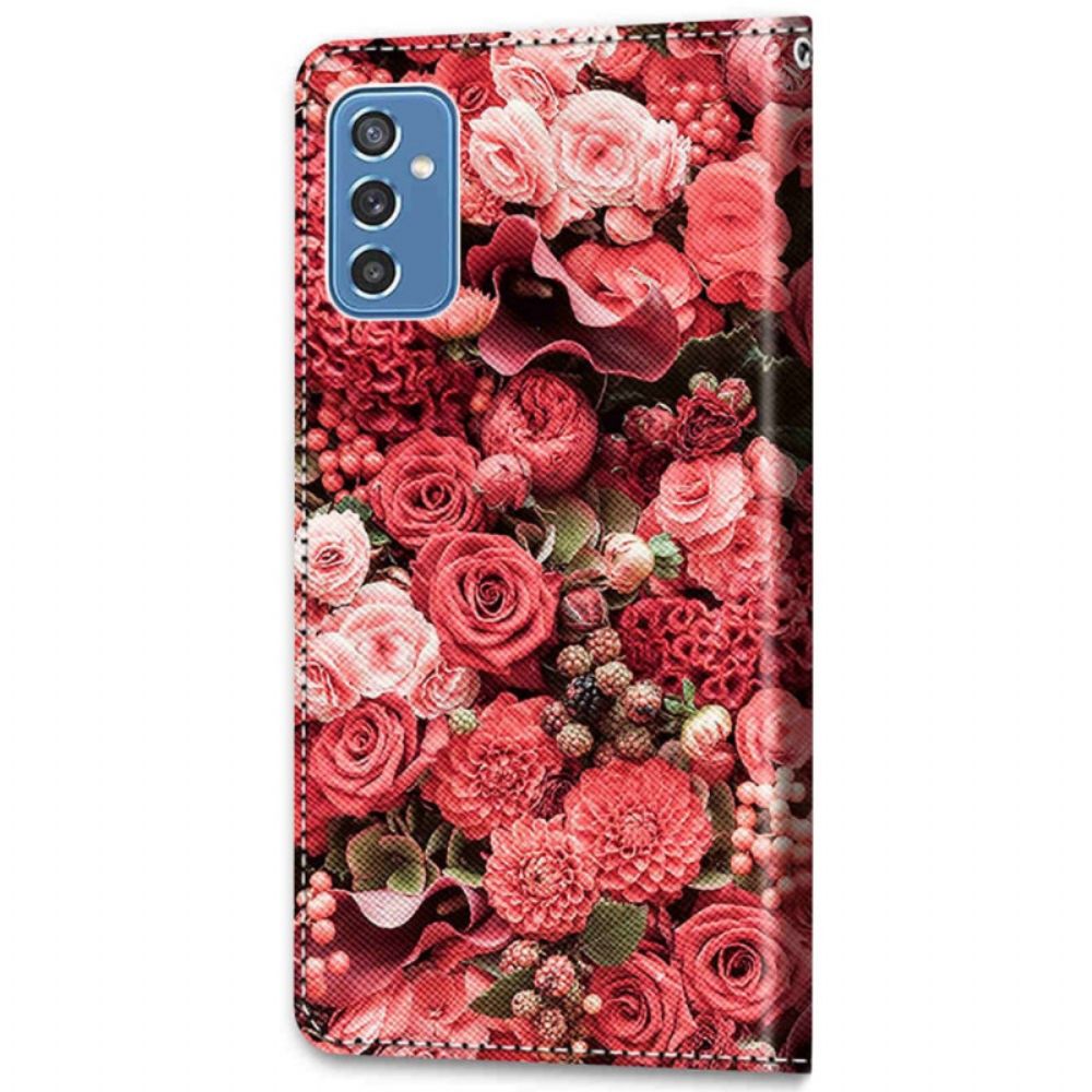 Flip Case Für Samsung Galaxy M52 5G Millionen Rosen