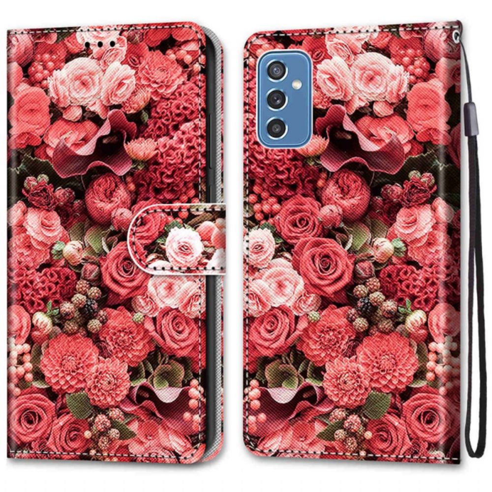 Flip Case Für Samsung Galaxy M52 5G Millionen Rosen