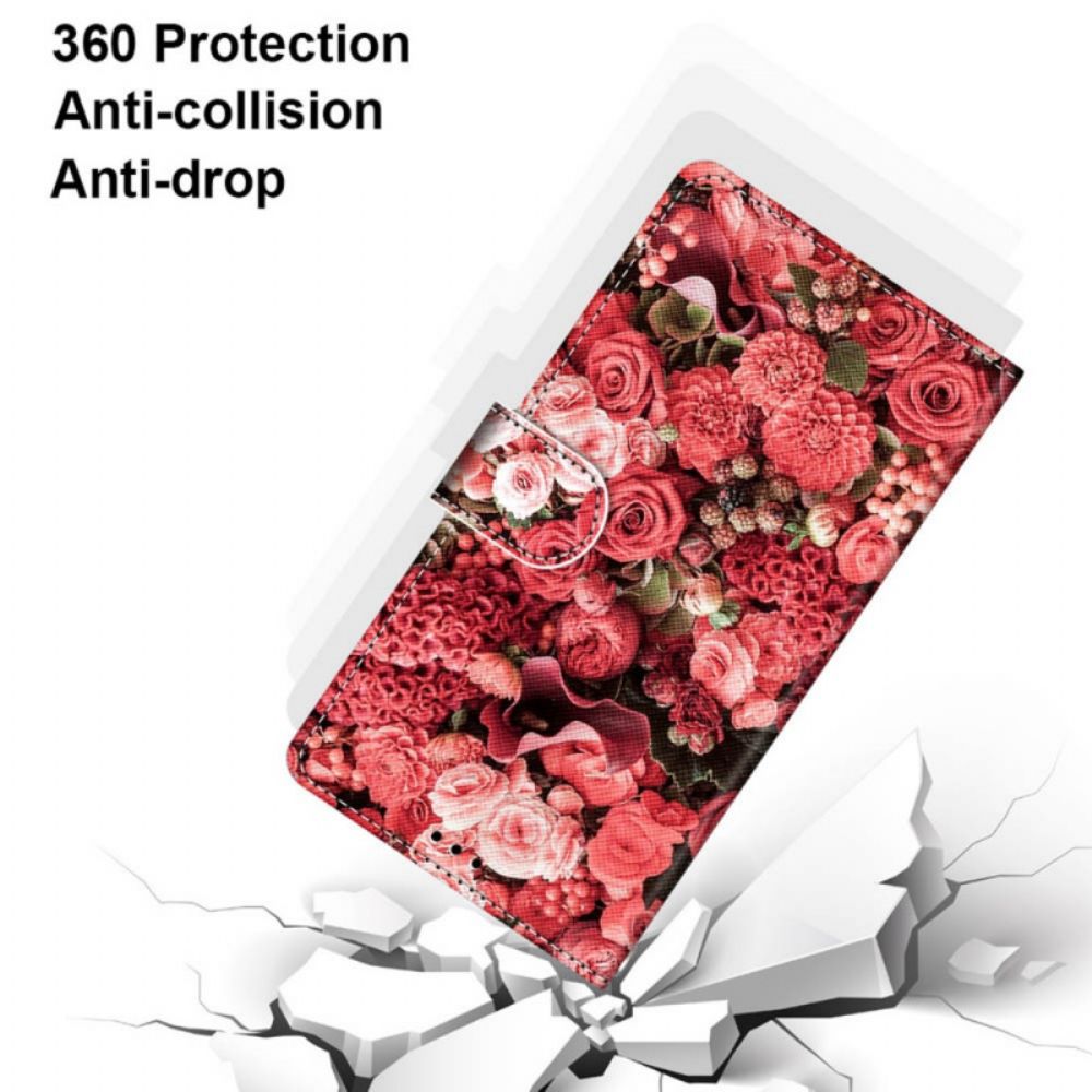Flip Case Für Samsung Galaxy M52 5G Millionen Rosen