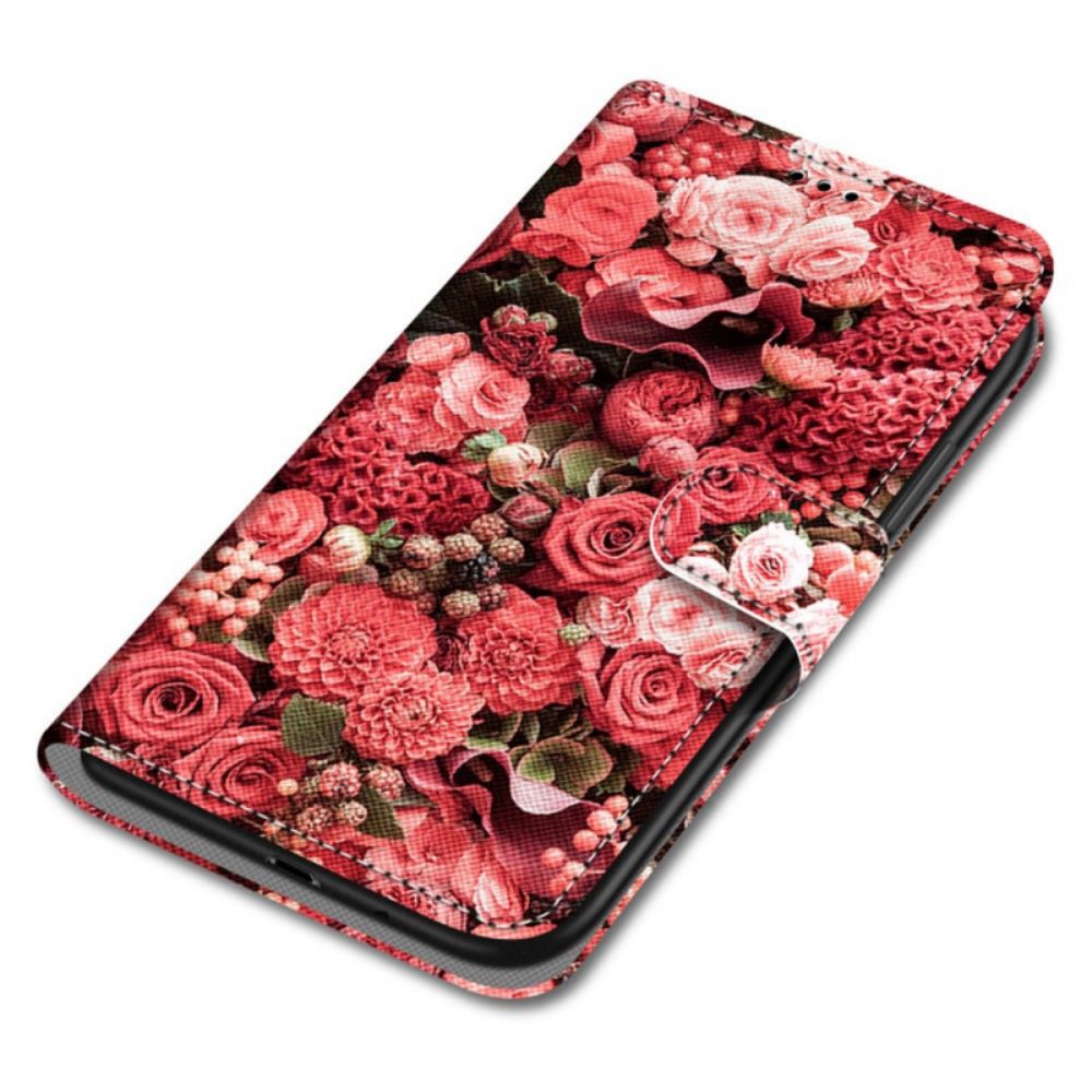 Flip Case Für Samsung Galaxy M52 5G Millionen Rosen