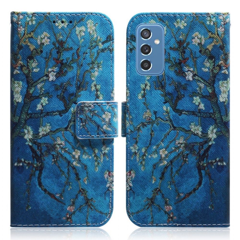 Flip Case Für Samsung Galaxy M52 5G Mitternachts Maiglöckchen