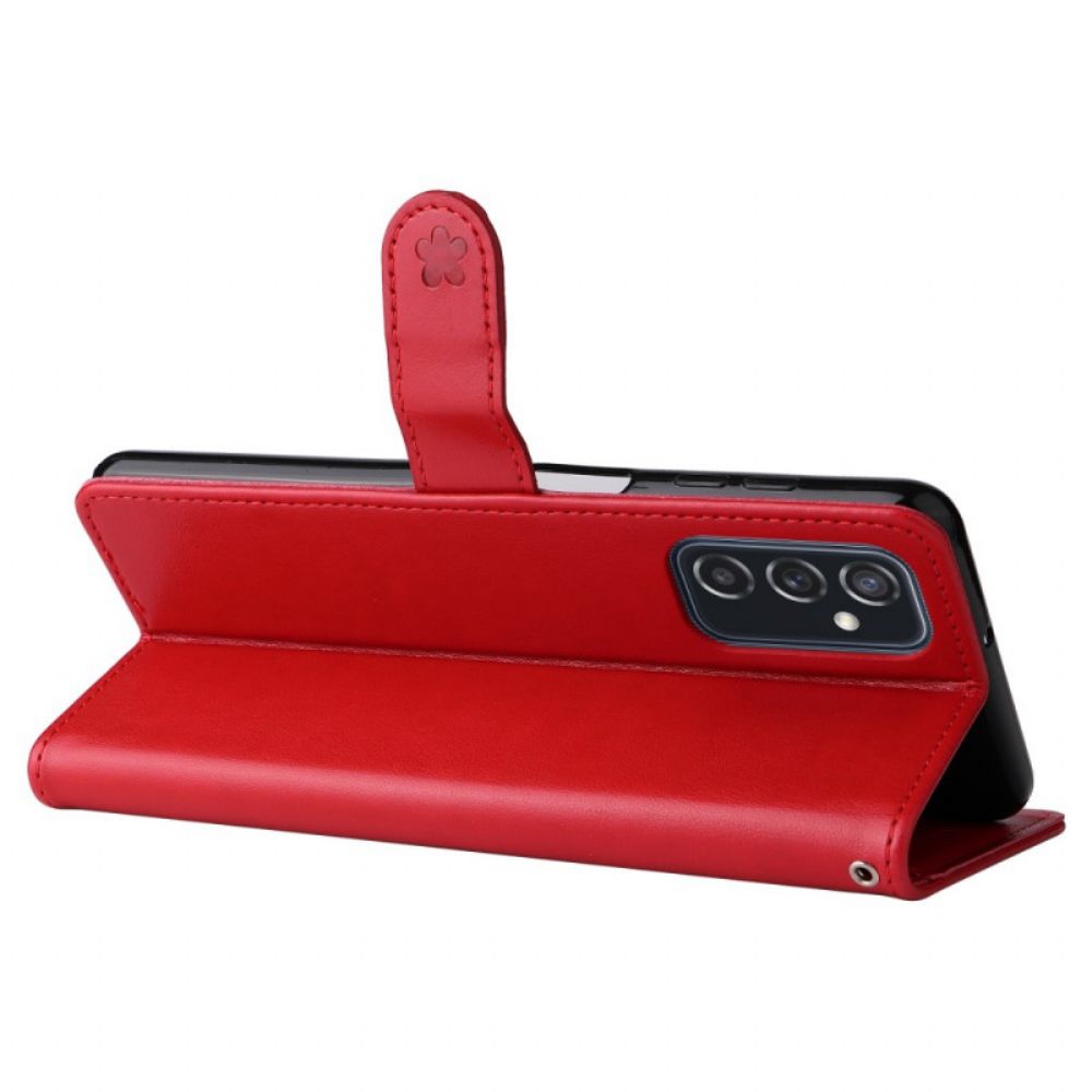 Flip Case Für Samsung Galaxy M52 5G Sternenkat