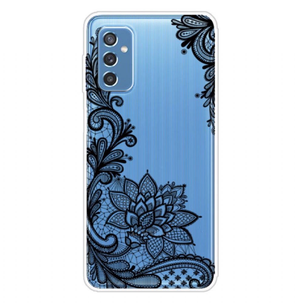 Hülle Für Samsung Galaxy M52 5G Gestickte Blumen