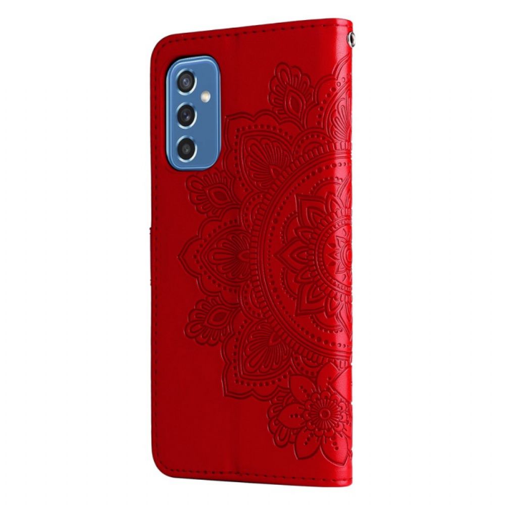 Lederhüllen Für Samsung Galaxy M52 5G Blumen-mandala