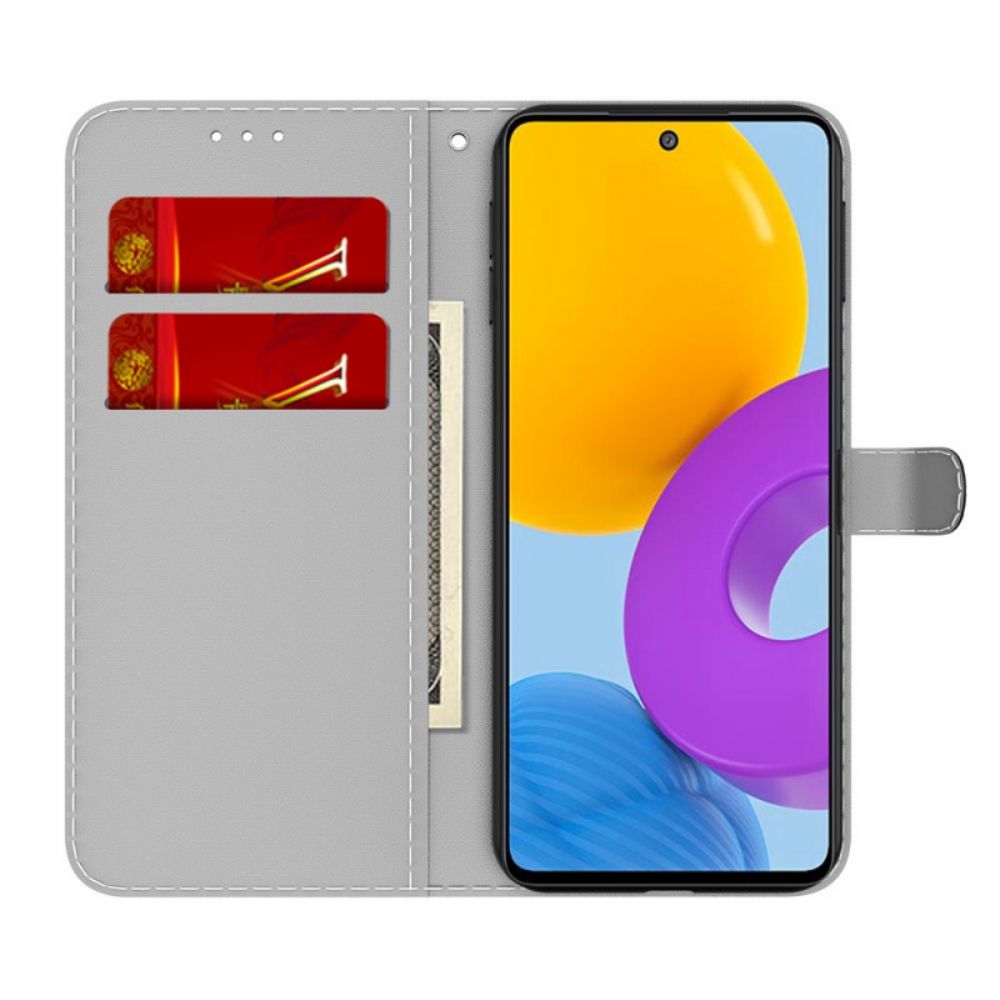 Lederhüllen Für Samsung Galaxy M52 5G Flammen