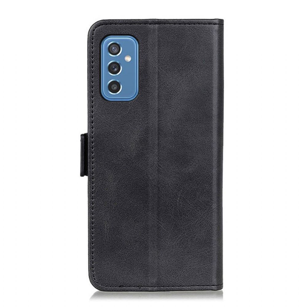 Lederhüllen Für Samsung Galaxy M52 5G Flip Case Doppelklappe
