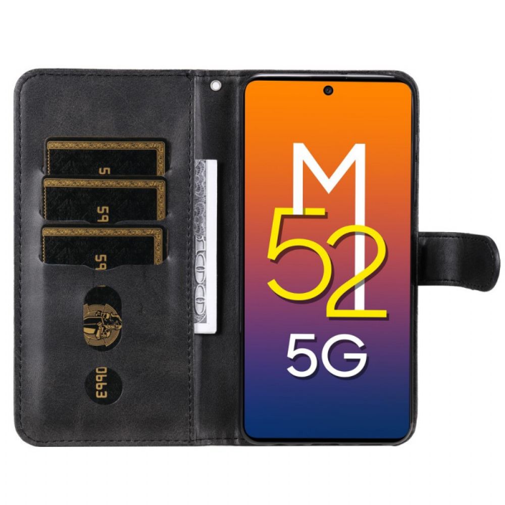 Lederhüllen Für Samsung Galaxy M52 5G Reißverschluss