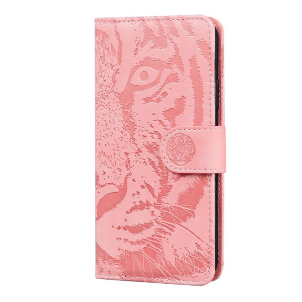 Lederhüllen Für Samsung Galaxy M52 5G Tiger-mandala